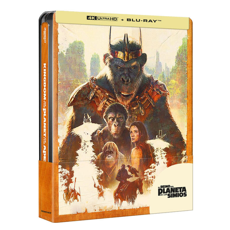 Pelicula El Reino Del Planeta De Los Simios (Steelbook 4k Uhd) - Bd Blu-Ray