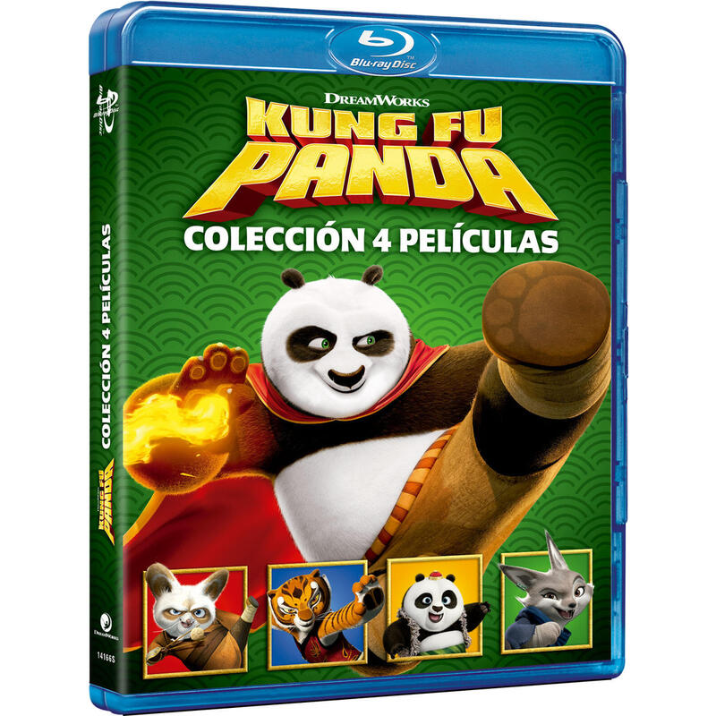 Pelicula Kung Fu Panda Pack 1-4 - Bd Blu-Ray