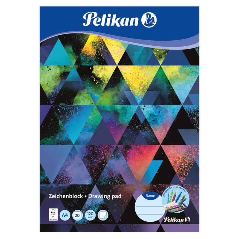 Pelikan Zeichenblock Din A4, 120g/M2, 20 Hojas