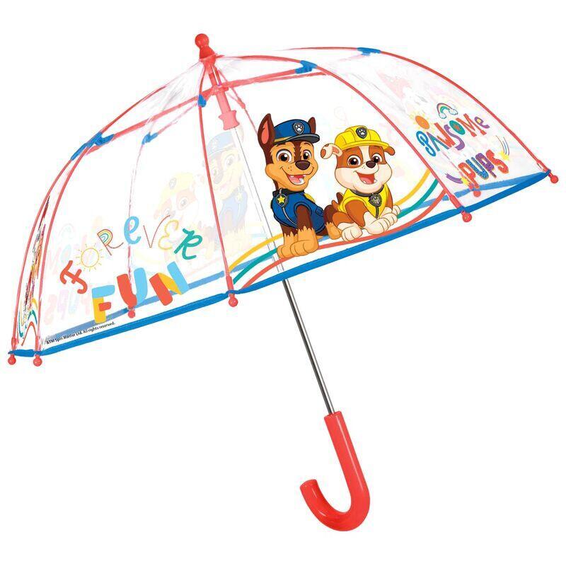 Perletti Paraguas Infantil 42/8 Manual Paw Patrol Ø64cm Fibra De Vidrio
