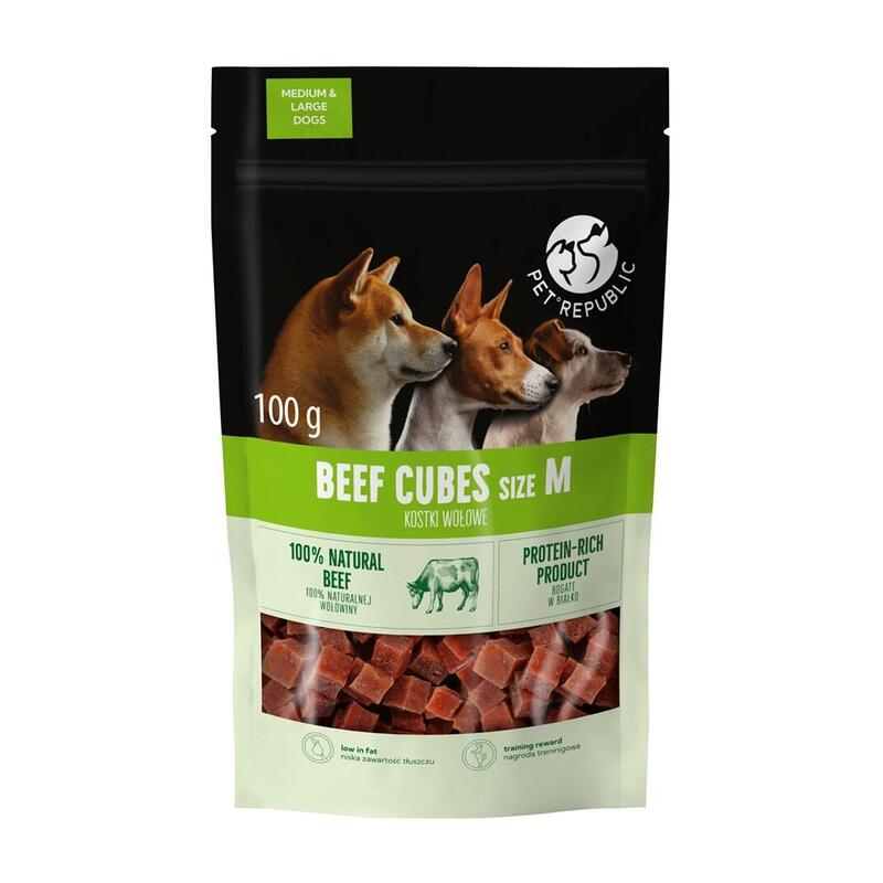 Petrepublic Kostki Treserki Wolowina Rozm.M - Przysmak Para Perro - 100g