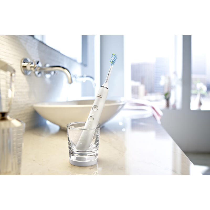Philips Diamondclean Cepillo De Dientes Elã©Ctrico Hx9911/27 Recargable, Para Adultos, Nãºmero De Cabezales De Cepillo Incluidos 1, Nãºmero De Modos De Cepillado De Dientes 4, TecnologãA Sã³nica, Blanco
