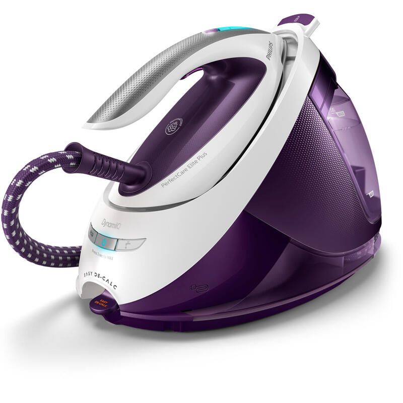Philips Gc9660/30 Estación Plancha Al Vapor 2700 W 1,8 L Suela De T-Ionicglide Púrpura, Blanco