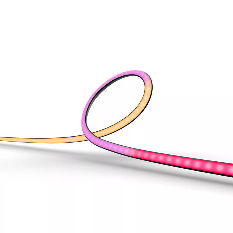 Philips Hue Play Gradient Franja De Iluminación Led 19 W Luz Blanca/Multicolor 2000-6500 K 116.5 Cm Negro Blanco