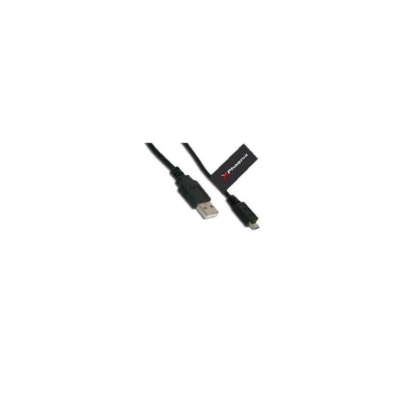 Phoenix Cable Usb A Micro Usb 5 Pines 1metro Carga Y Transfiere Datos Otg Negro