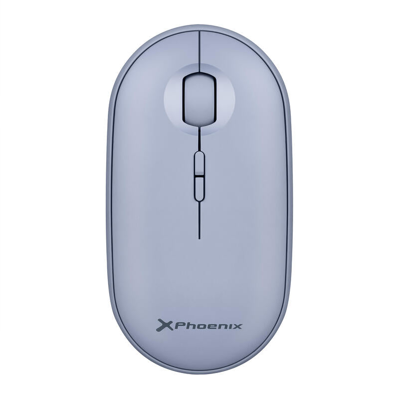 Phoenix Rebble Ratón Inalámbrico Bluetooth O 24 Ghz Con Receptor Usb Clic Silencioso Para Porttil Notebook Pc Chomebook Mac