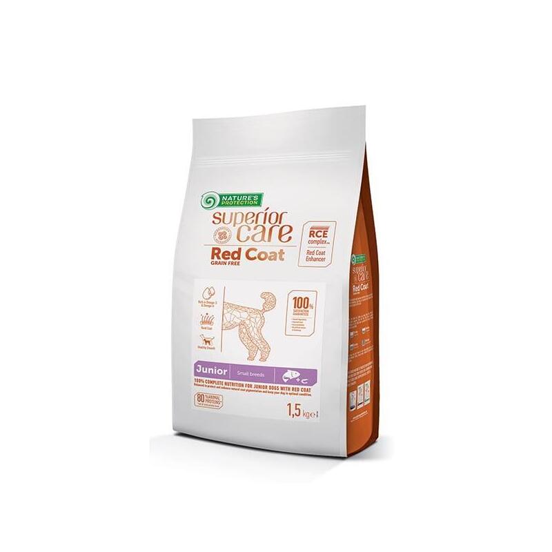 Pienso Para Cachorros Nature'S Protection Superior Care Red Coat Grain Free Junior Small Salmón Con Krill 1,5 Kg