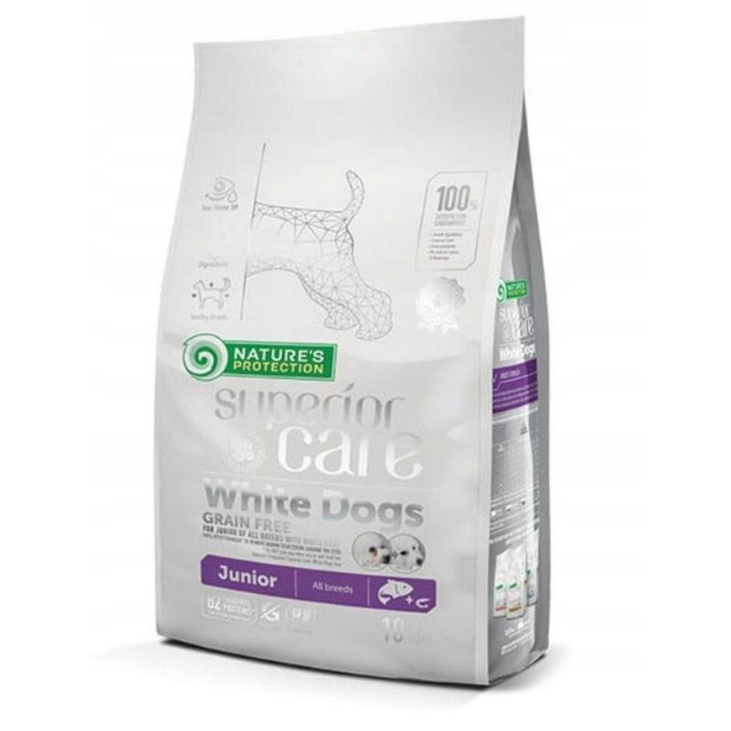 Pienso Para Cachorros Nature'S Protection Superior Care White Dogs Grain Free Junior Salmón 10 Kg