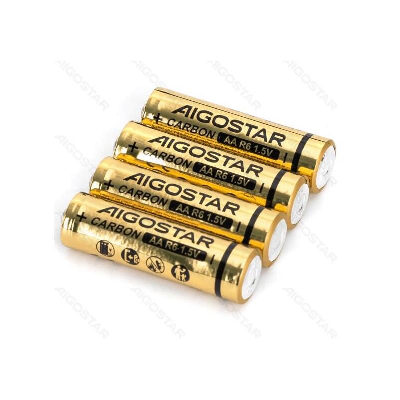 Pila De Carbono-Zinc R6p (Aa) 1.5v 4 Uds Aigostar 4 Uds./ R6p,Aa/ 1.5v