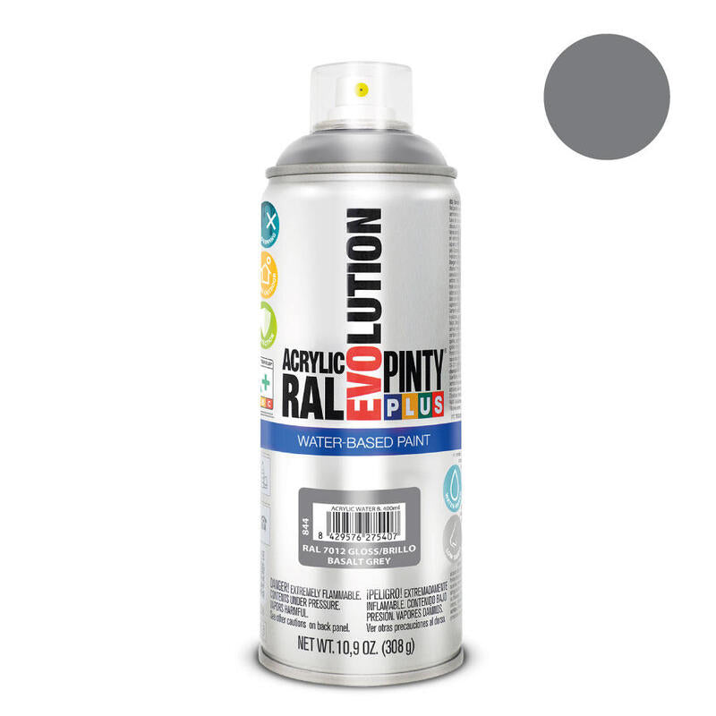 Pintura En Spray Pintyplus Evolution Water-Based 520cc Ral 7012 Gris Basalto