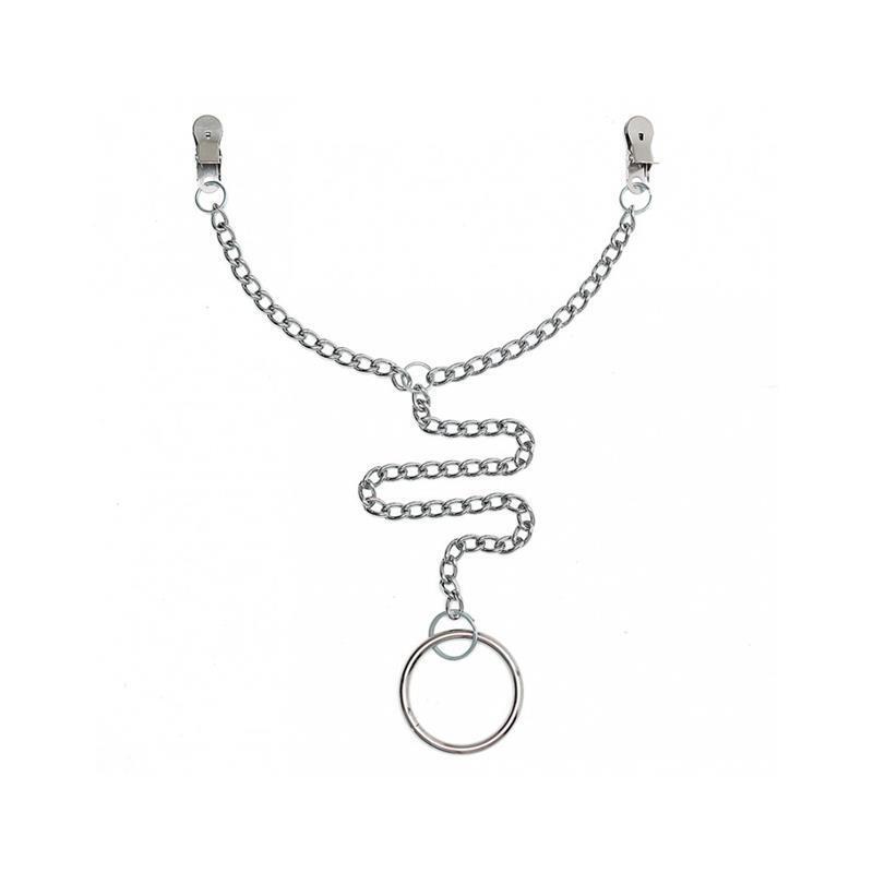 Pinzas Para Pezones Con Anillo Para El Pene