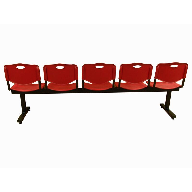 Piqueras Y Crespo Bancada Iso Plastic 5 Plazas Pvc Color Rojo ¡Ultimas Unidades!!