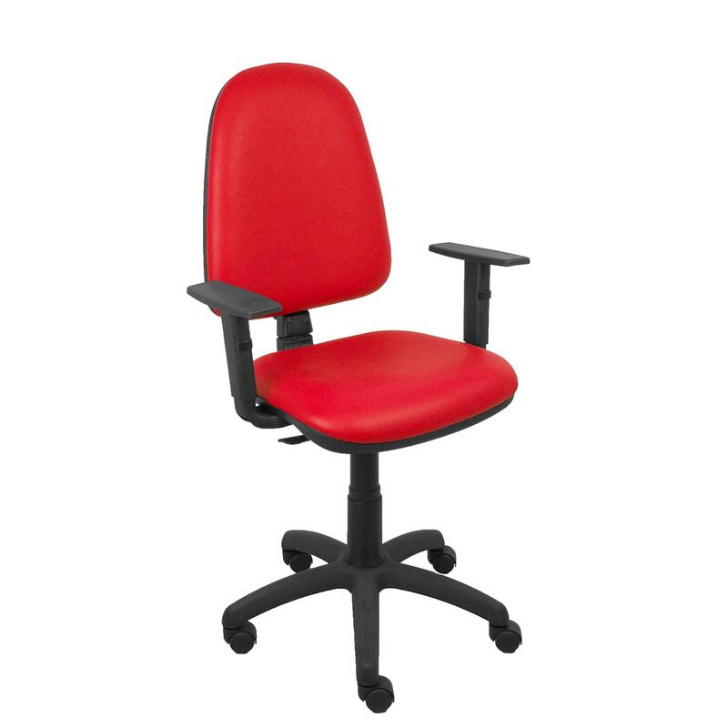 Piqueras Y Crespo Silla Aýna Similpiel Rojo Brazos Regulables