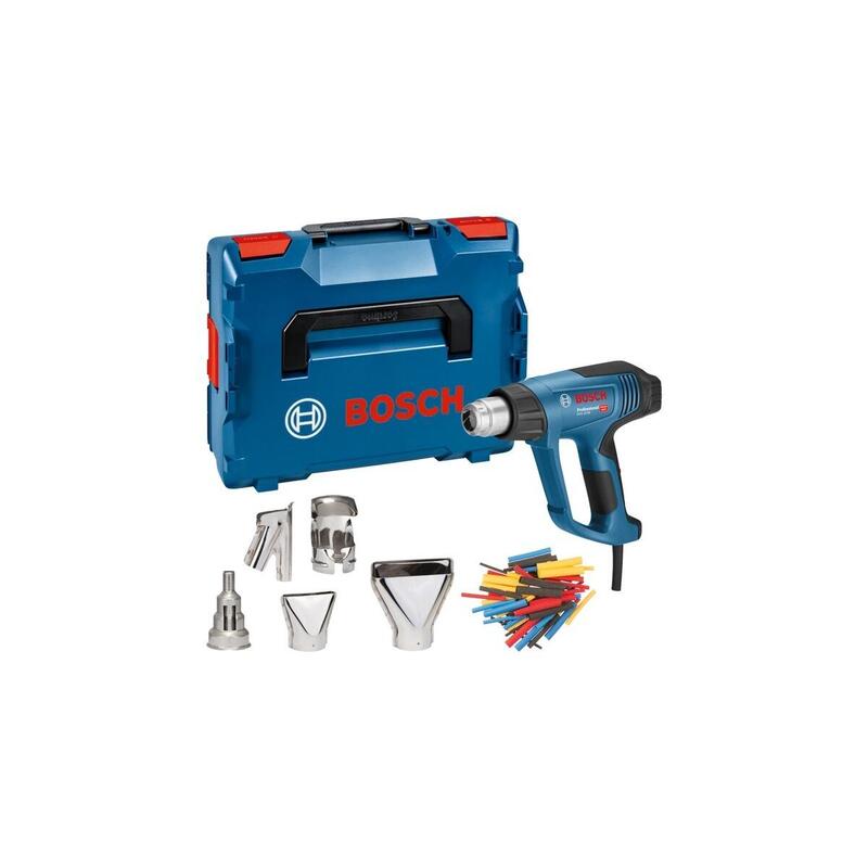Pistola De Aire Caliente Bosch Professional Ghg 23-66 Professional + Accesorios De 5 Piezas Azul/Negro, 2.300 W, L-Boxx 06012a6303