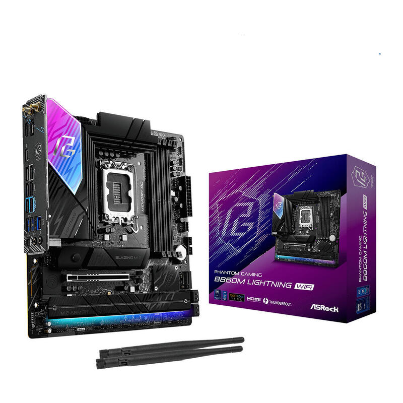 Placa Base Asrock B860m Lightning Wifi Ddr5 Intel S1851 Retail