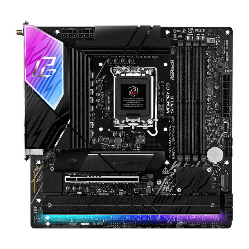 Placa Base Asrock B860m Lightning Wifi Ddr5 Intel S1851 Retail