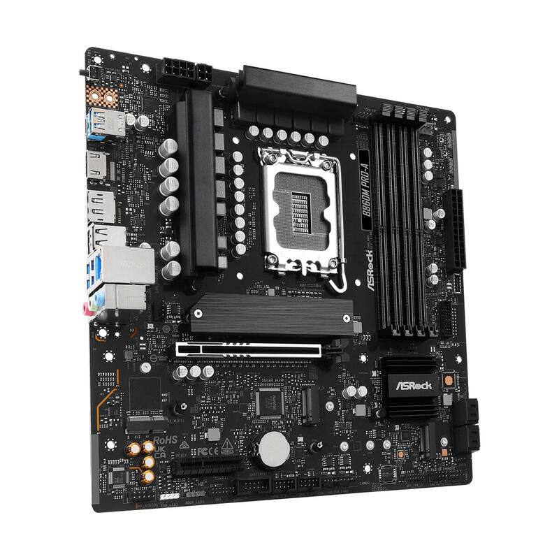 Placa Base Asrock B860m Pro-A 1851 Matx Hdmi Dp Ddr5 90-Mxbrr0-A0uayz
