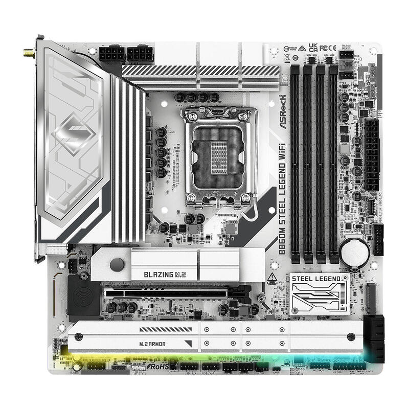 Placa Base Asrock B860m Steel Legend Wifi Intel B860 Lga 1851 (Socket V1) Micro Atx