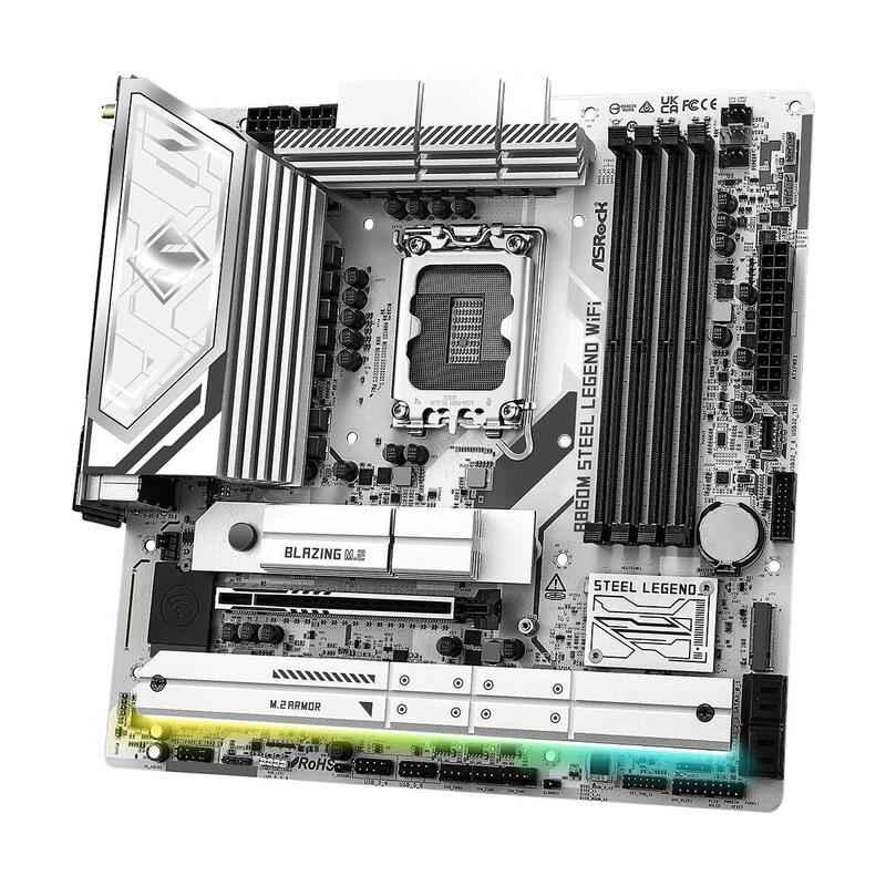 Placa Base Asrock B860m Steel Legend Wifi Intel B860 Lga 1851 (Socket V1) Micro Atx