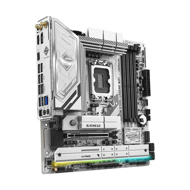 Placa Base Asrock B860m Steel Legend Wifi Intel B860 Lga 1851 (Socket V1) Micro Atx