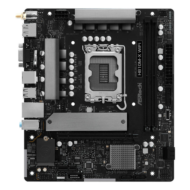 Placa Base Asrock H810m-X Wifi 1851 Matx Hdmi Dp Ddr5