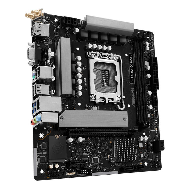 Placa Base Asrock H810m-X Wifi 1851 Matx Hdmi Dp Ddr5