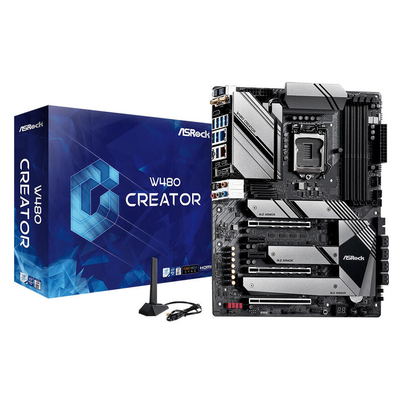 Placa Base Asrock Lga1200 W480 Creador, Intel W480, 4xddr4, Hdmi