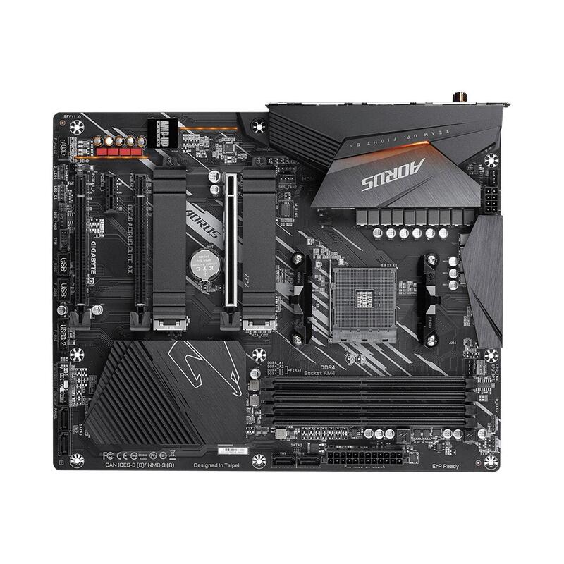 Placa Base Gigabyte B550 Aorus Elite Ax Am4 Ddr4 2xm.2 4xsata Hdmi Atx Mb