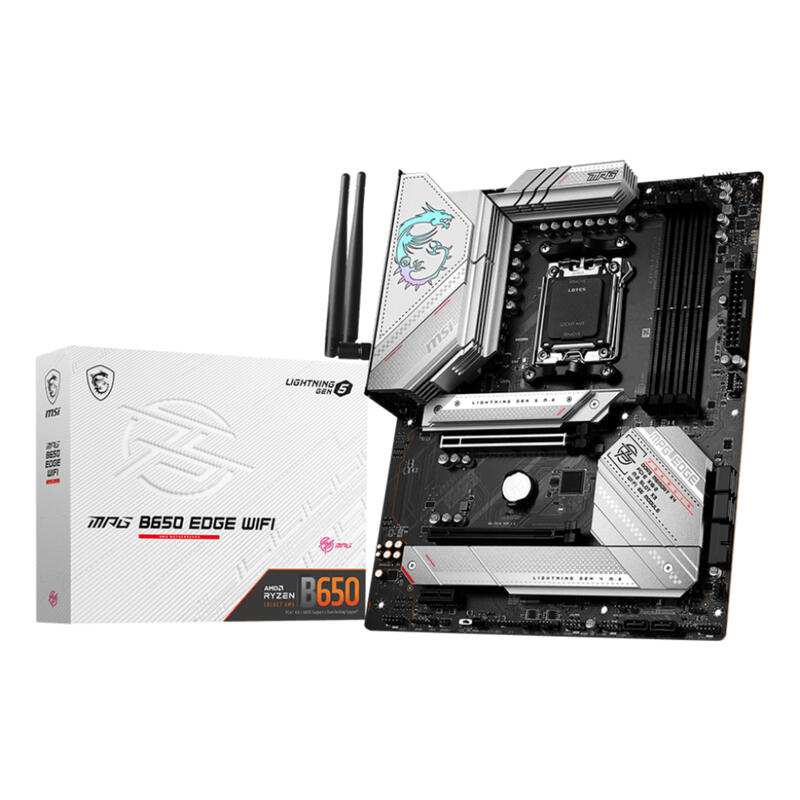 Placa Base Msi Mpg B650 Edge Wifi Amd Socket Am5 Ddr5 Up To 128gb 2xpcie X16 6xsata Atx