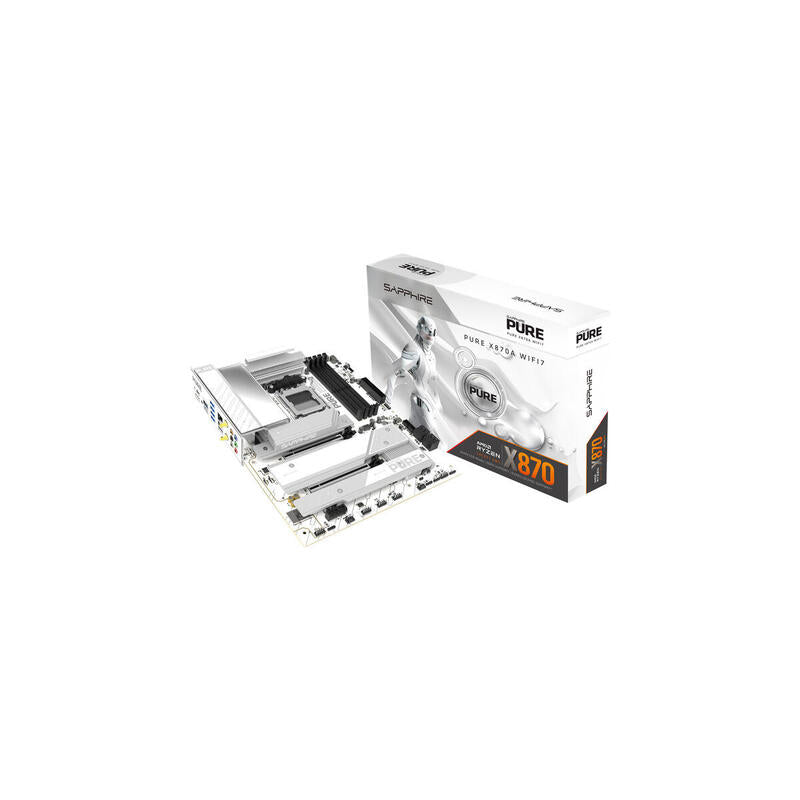Placa Base Sapphire Pure X870a Wifi 7, Blanca 52122-02-40g