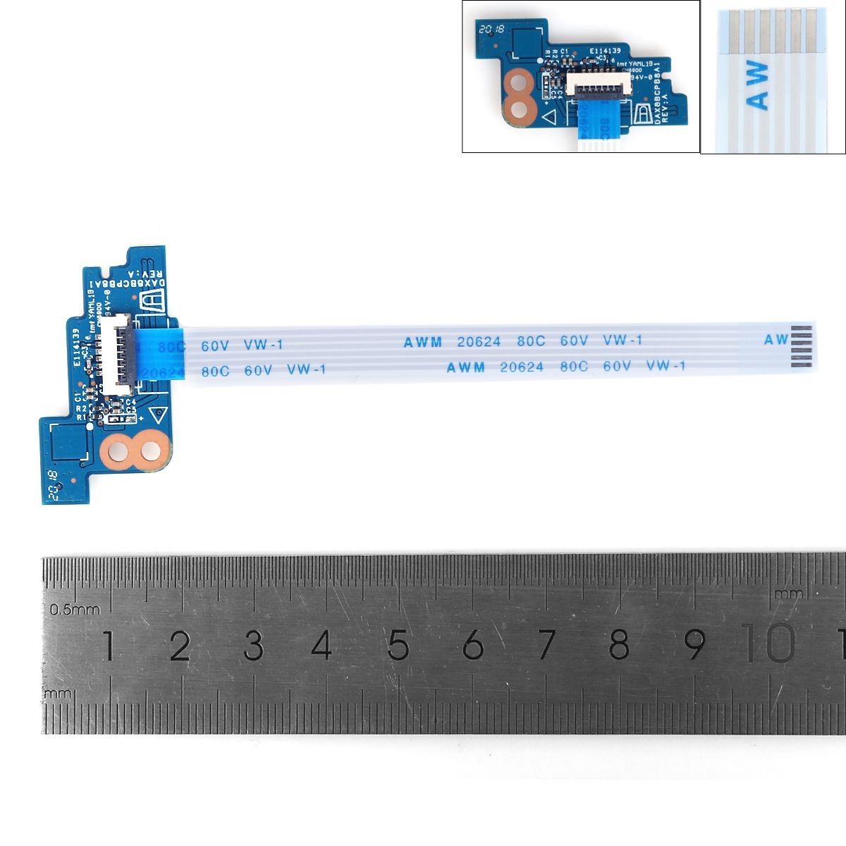 Placa De Botón De Encendido Con Cable Para Portátil Hp Zhan 66 Pro G1 430 440 G5 450 455 470 G5 Dax8Bcpb8A1