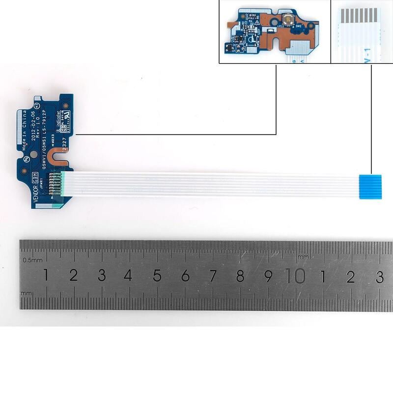 Placa De Botón De Encendido Con Cable Para Portátil Acer V3 571g V3 531g E1 531 E1 521 Línea Corta