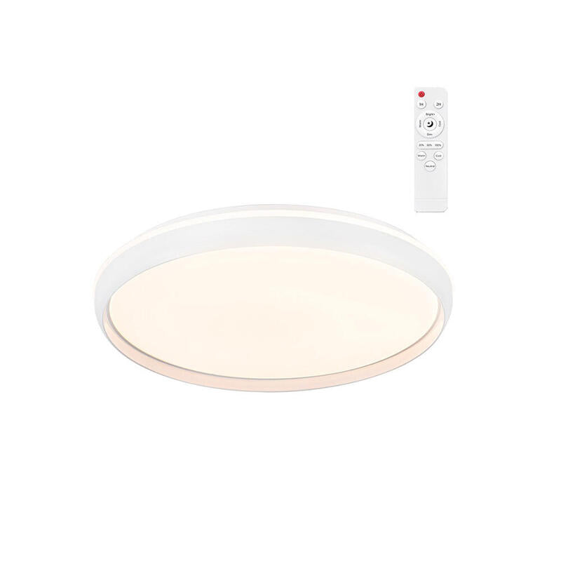 Plafón Led Circular, Charly, 72 W, 3cct, 7290 Lm, Blanco, Ø50 X 7 Cm