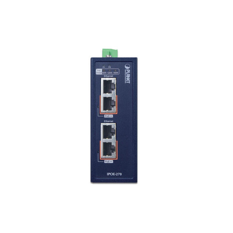 Planet Ipoe-270 Switch Energía Sobre Ethernet (Poe) Azul