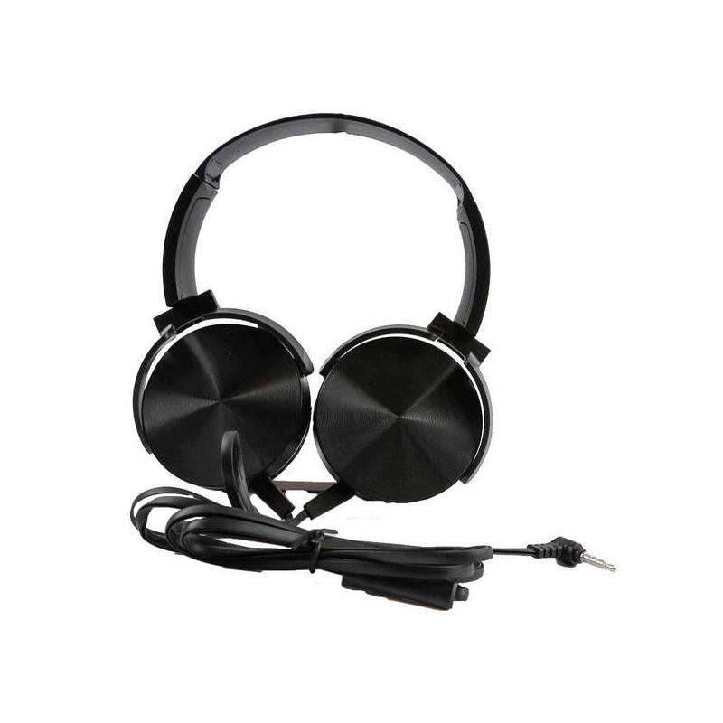 Auriculares Platinet Diadema Microfono Jack + Adaptador Type-C Ph450b Negro