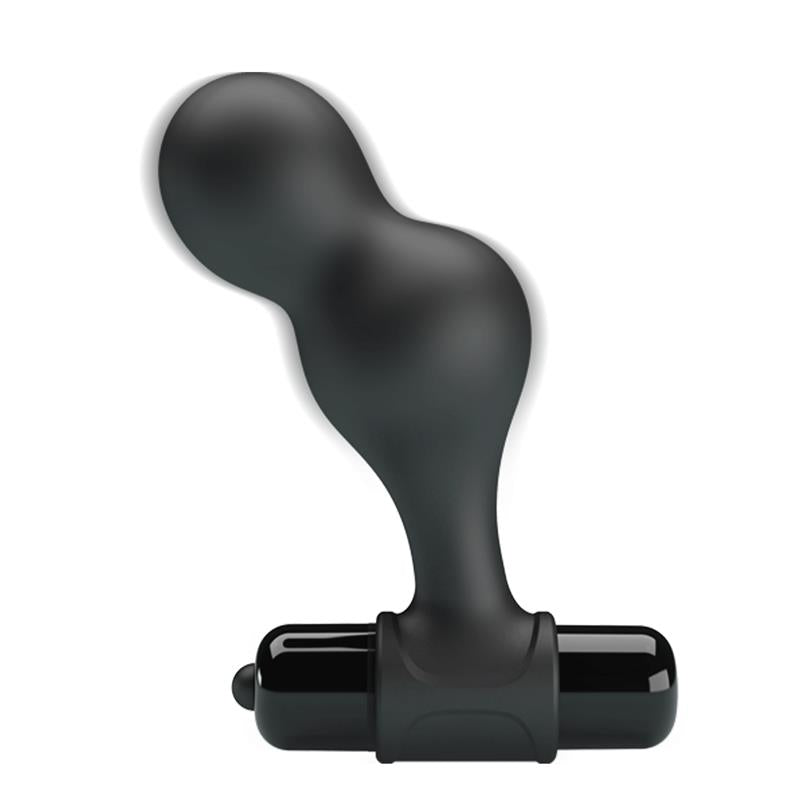 Mr Play - Plug Anal Vibrador De Silicona Negro