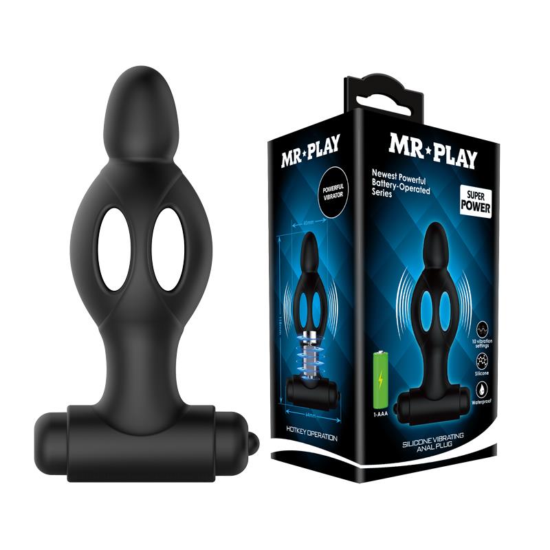 Mr Play - Plug Anal De Silicona Con Vibración