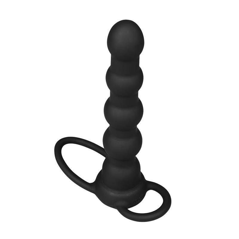 Plug Anal Double Prober Con Vibración Negro