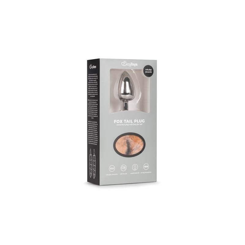 Plug Con Cola De Zorro No. 3 - Plata