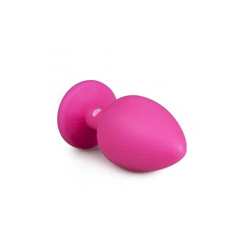 Plug Con Diamante Grande - Rosa