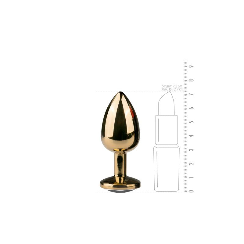 Plug Con Cristal Transparente No. 1 - Dorado