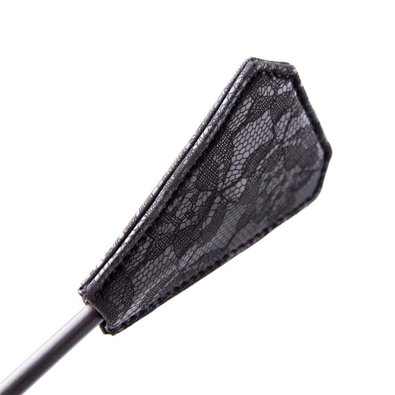 Plumas Y Pala Con Encaje 2 En 1 56 Cm Negro