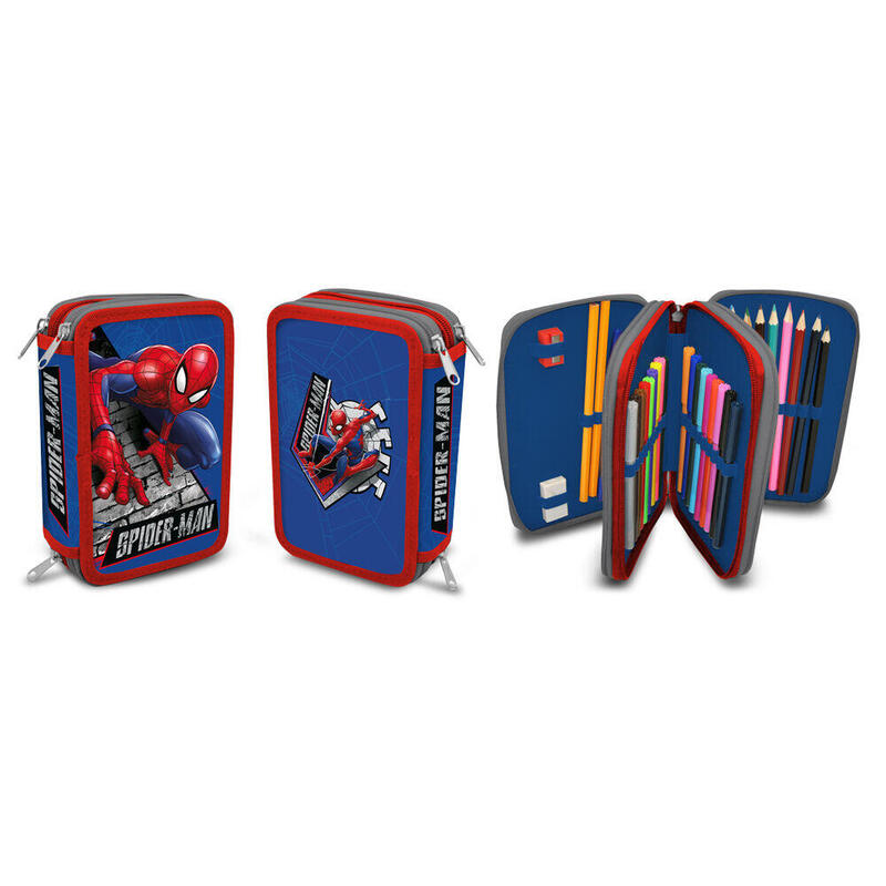 Plumier Spiderman Marvel Doble