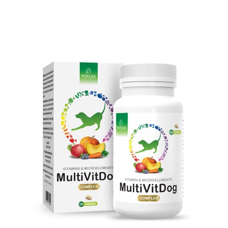 Pokusa Multivit Dog Complex - Suplementos Para Perros - 120 Uds.