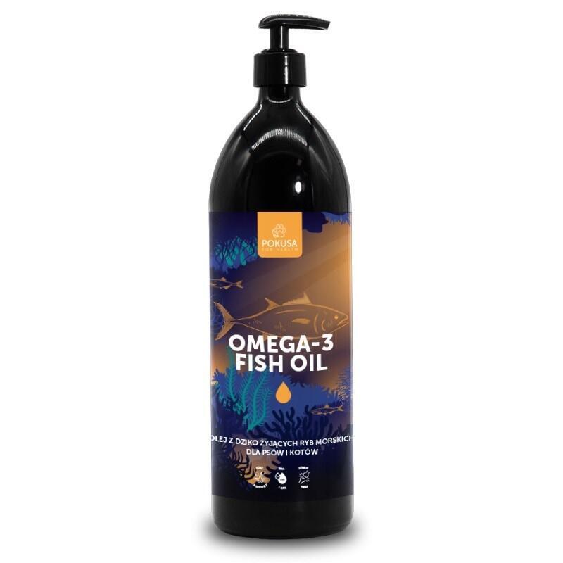 Pokusa Omega-3 Fish Oil - Aceite De Pescado Para Perros Y Gatos 250ml