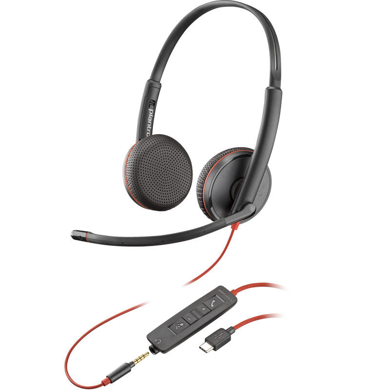 Poly Auriculares Blackwire C3225 Estéreo Usb-C (Bulk)