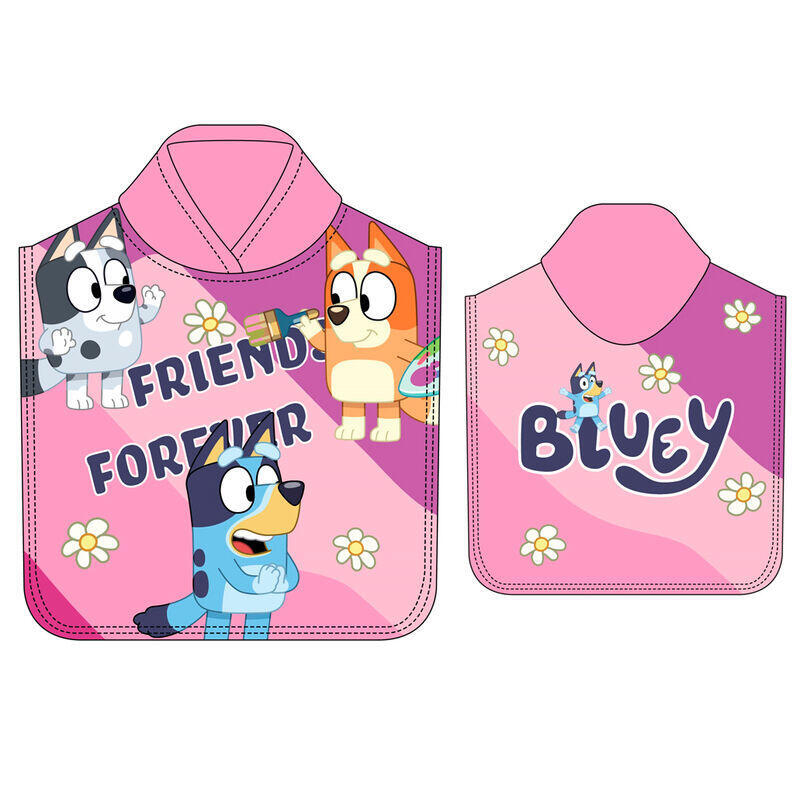 Poncho Toalla Bluey Microfibra