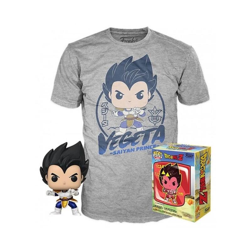 Pop & Tee Dragon Ball Z Vegeta Funko + Camiseta Talla S