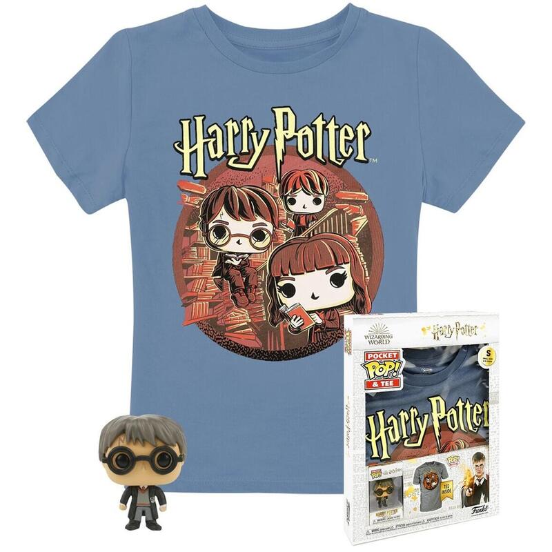 Pop & Tee Harry Potter Funko + Camiseta Trio Talla Xl