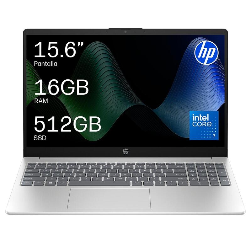 Portátil Hp 15-Fd1011nsx, Intel Core 7 150u, 16gb, 512gb Ssd, 15,6", W11, Sin Cargador - Plata